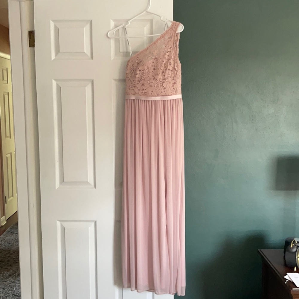 Pink David’s Bridal Bridesmaid Dress size 0